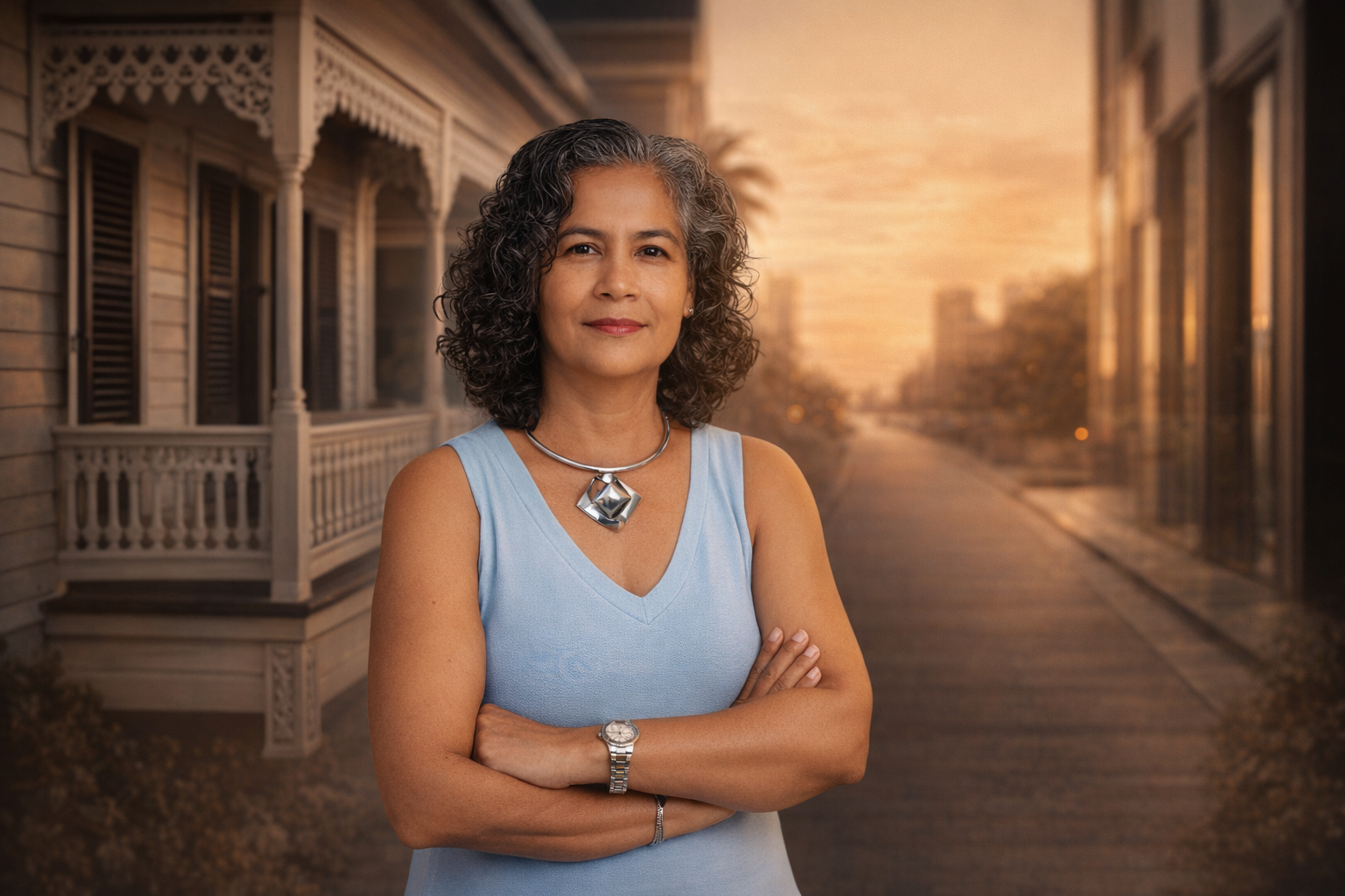 Nanda Sears, founder of Phoenix Impact Marketing, in Georgetown, Guyana